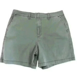 NEW Anne Klein Jeans Olive Green Chino‎ Shorts Women’s Sz 14 NWT